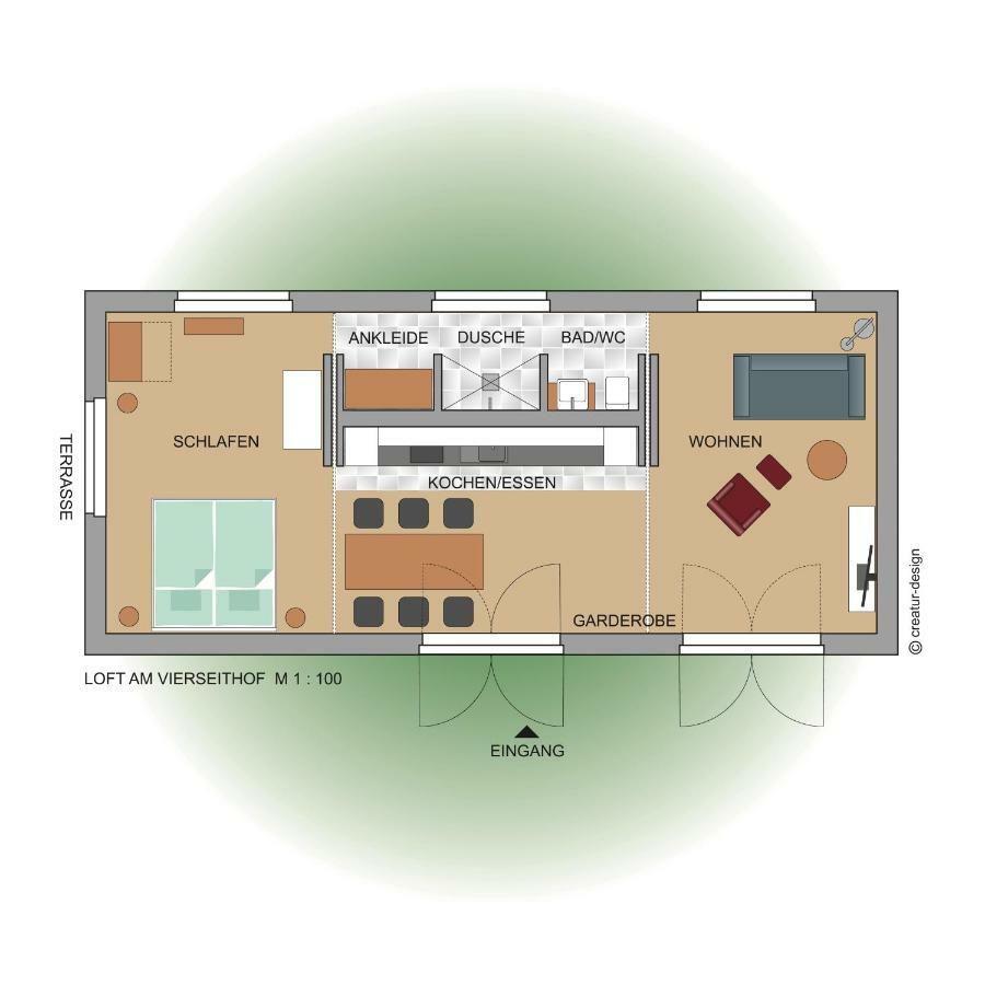Alte Hofwerkstatt Apartment Gaussig Bagian luar foto